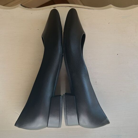 Easy Spirt Slip On Comfort Black Leather Pumps Women’s 10 W New No Box - Picture 10 of 12
